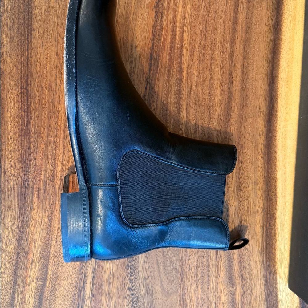Beckett Siminon - Black Leather Bolton Chelsea Boots - US Mens 11 - Picture 5 of 14
